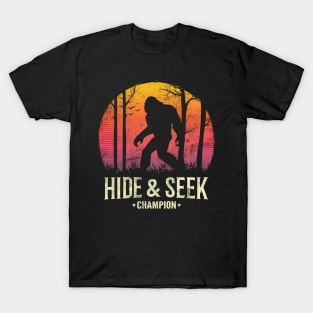 Bigfoot Hide and Seek Champion T Shirt T-Shirt